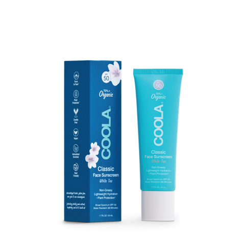Classic Face Organic Sunscreen Lotion SPF 50 - White Tea